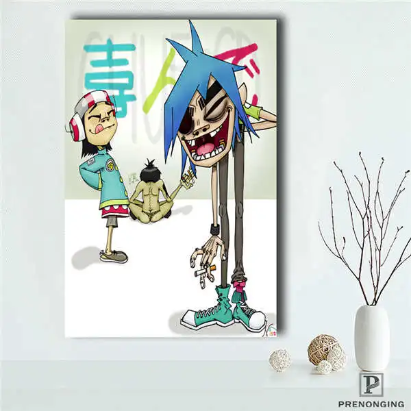 Холст постер из шелковой ткани A-247 на заказ gorillaz& j домашний декор модный современный для спальни размер постера@ 190414-S-25 - Цвет: Canvas Poster