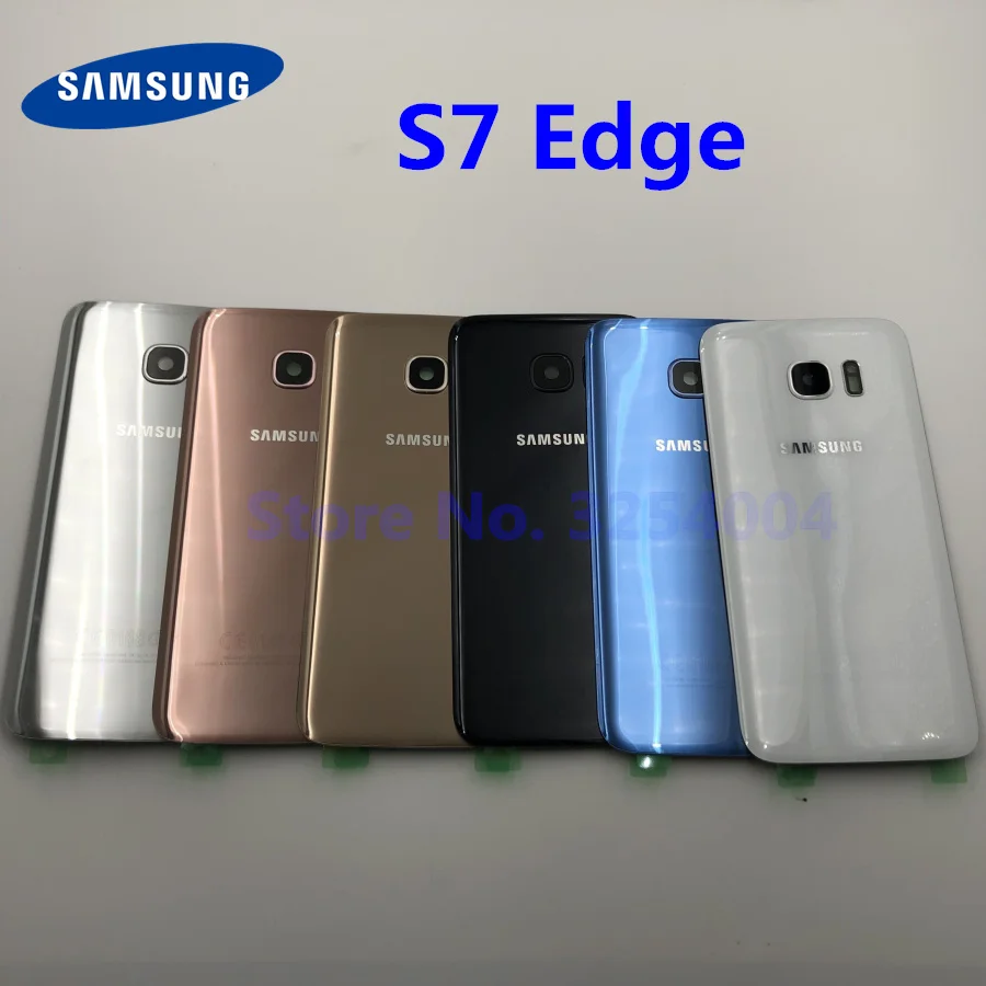 Задняя крышка аккумулятора для Samsung Galaxy S7 Edge G935 G930 Запасные детали корпуса двери +