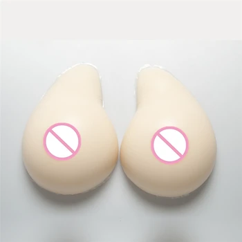 

White Mastectomy Silicone Boobs 2400g/pair Transgender Asymmetrical Breast Forms Fake Tits Enhancer Silicone Boobs
