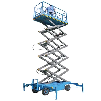 

10m 12m Aerial Maintenance Man Lift / Mobile Hydraulic Scissor Lift