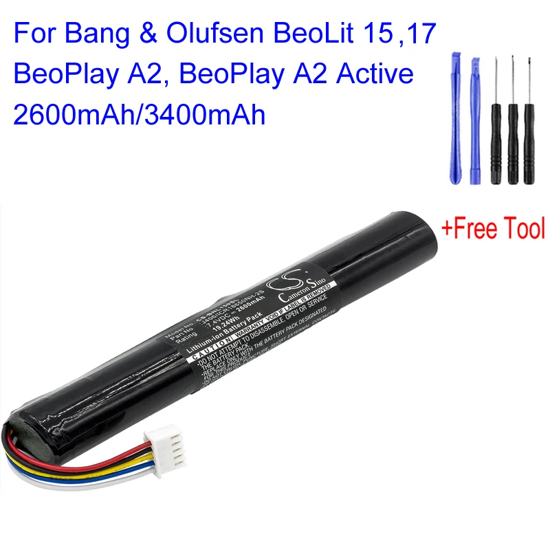 Cameron Sino J406/ICR18650NH-2S For Bang & Olufsen BeoLit 15 17BeoPlay A2 Active CS-BNL150SL Replacement Loudspeaker Battery