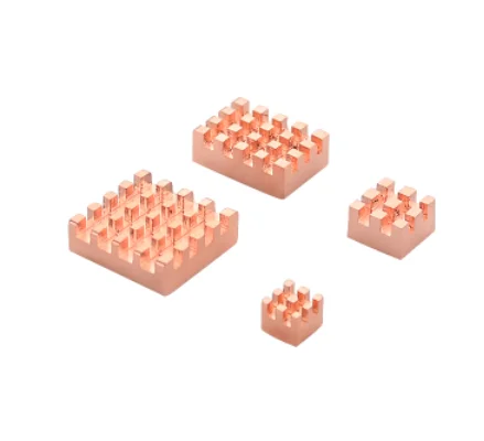Metal Copper Heatsink Passive Cooling Pad Radiator for Raspberry Pi 4B 4 Model B 4pcs/set