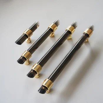 

black transparent /Modern Acrylic Drawer Knobs Pull Handles Dresser Pulls Cabinet gold Door Handle T Pull