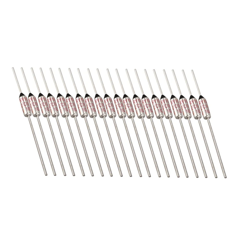 

20 Pcs RY Series Metal 192 Celsius 250V 10A Cutoffs Thermal Fuse