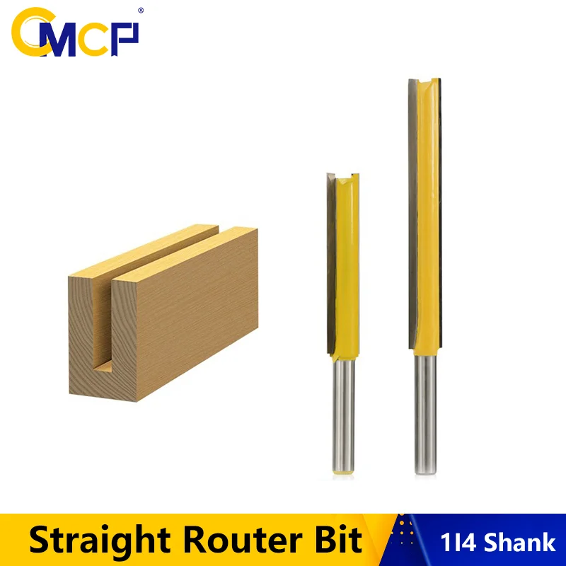 Cmcp Straight Router Bit 1/4" Shank Extra Long Cutting Tenon Milling