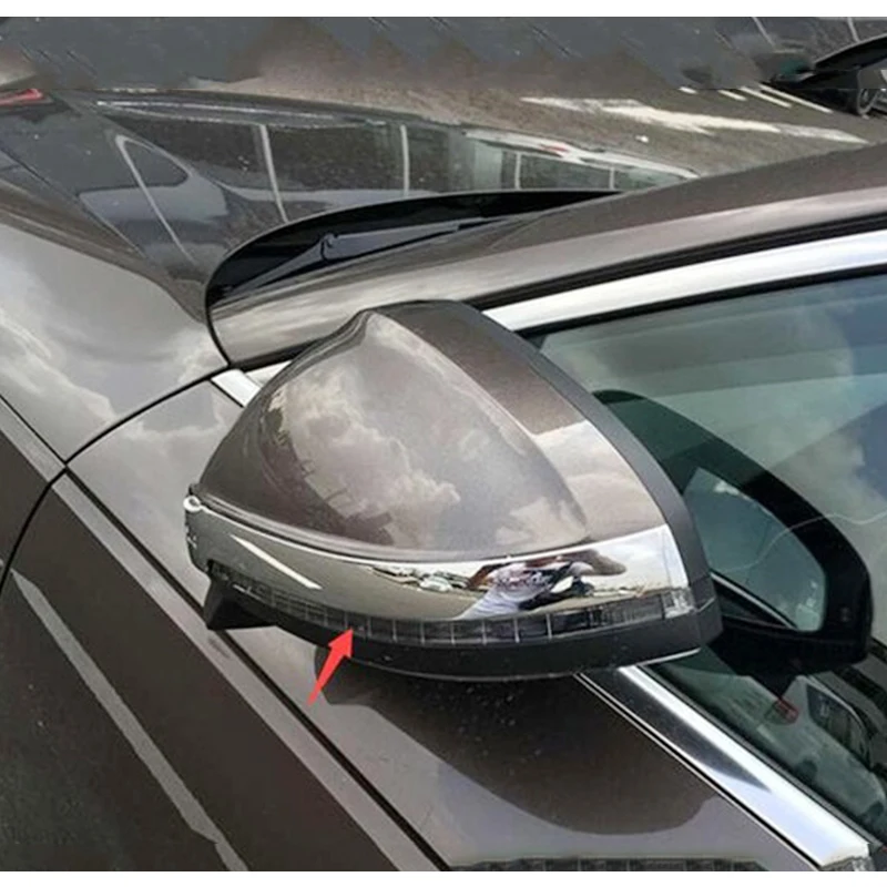 ABS-Chrome-For-Audi-A4-b9-2016-2017-Accessories-Car-Rearview-mirror-strip-Frame-Cover-trim (1)