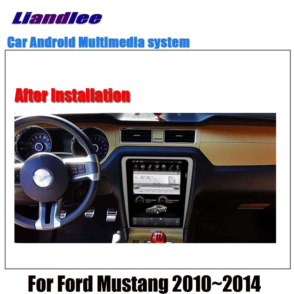 Liandlee Android 8,1 UP для Ford Mustang 2010~ Tesla стиль автомобильный экран стерео Carplay Wifi BT gps Navi навигационная карта медиа
