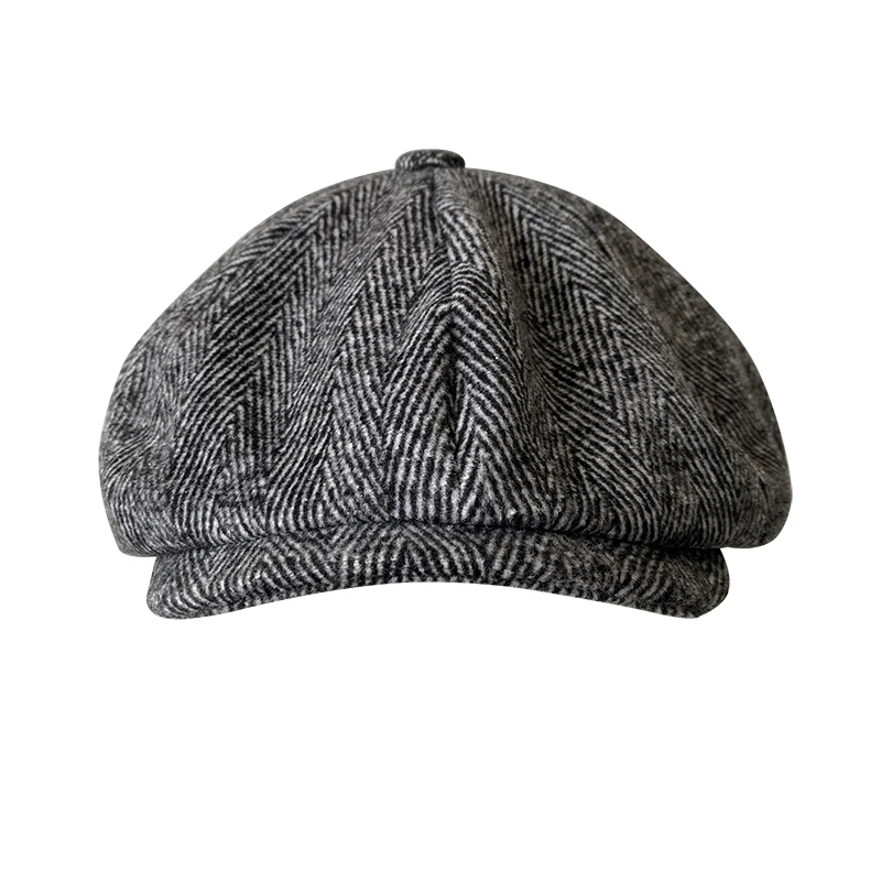 beret hunting cap Men's cap 2021 New Men's Newsboy Hats Vintage Herringbone Octagon Cap Women Berets Gatsby Flat Hat BLM73 beret mens hat