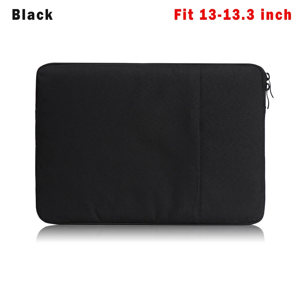 Black for 13-13.3 1 шт. сумка на молнии для ноутбука чехол сумка для ноутбука для MacBook Air Pro Lenovo HP Dell Asus 11 13 15 15,6 дюймов аксессуары - Цвет: Black for 13-13.3
