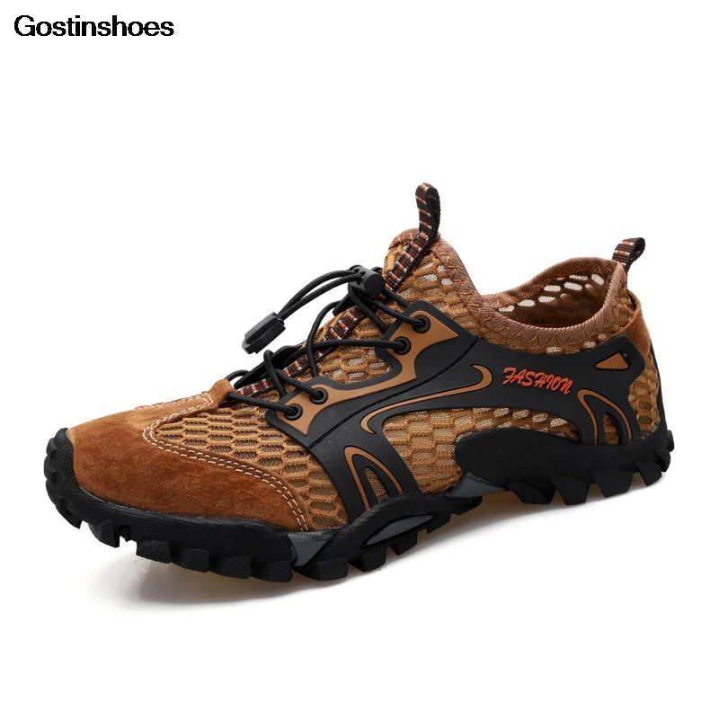 

Sandalen Heren Zapatos Hombre Men Sport Casual Mesh Shoes Summer Sandalias Hombre Cuero Sandalias De Hombre