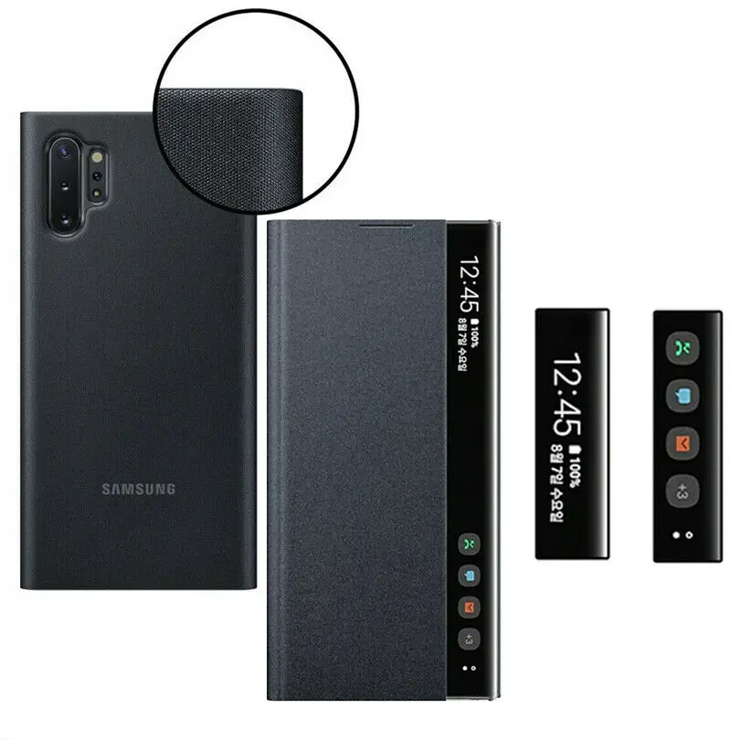 Для samsung Galaxy Note 10 Plus Note 9 8 S9 S10 S8 плюс S10E смарт-чехол из кожи с окошком флип-чехол для телефона чехол