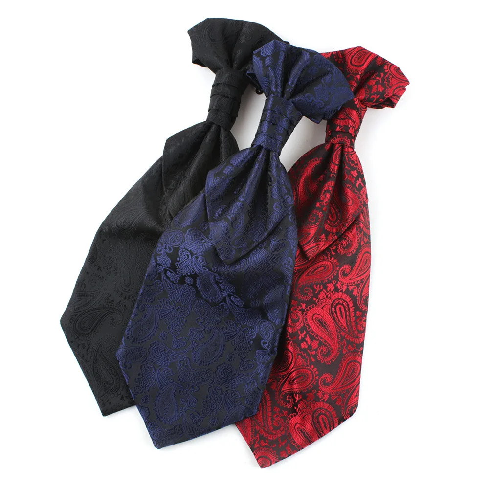 

Linbaiway Brand Paisley Floral Neckties Business Polyester Ties for Men Wedding Necktie Men's Business Bridegroom Neckties