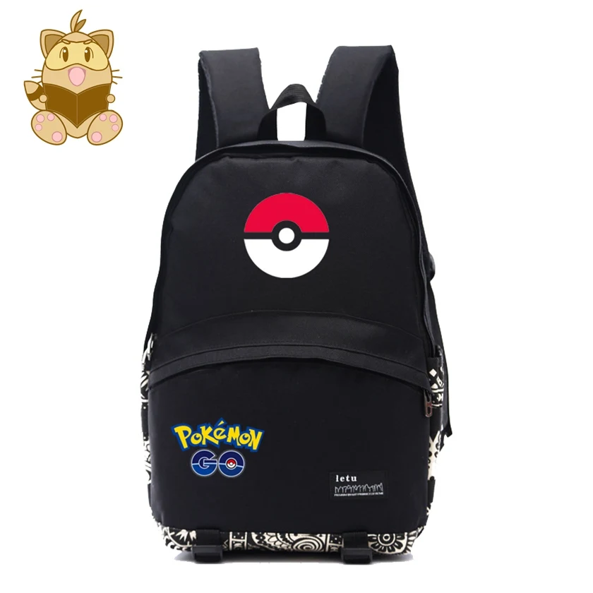 

Anime Pokemon Go Backpack Pokeball Printing High Quality School Bags Gift for Students School Backpack Shoulder Bag