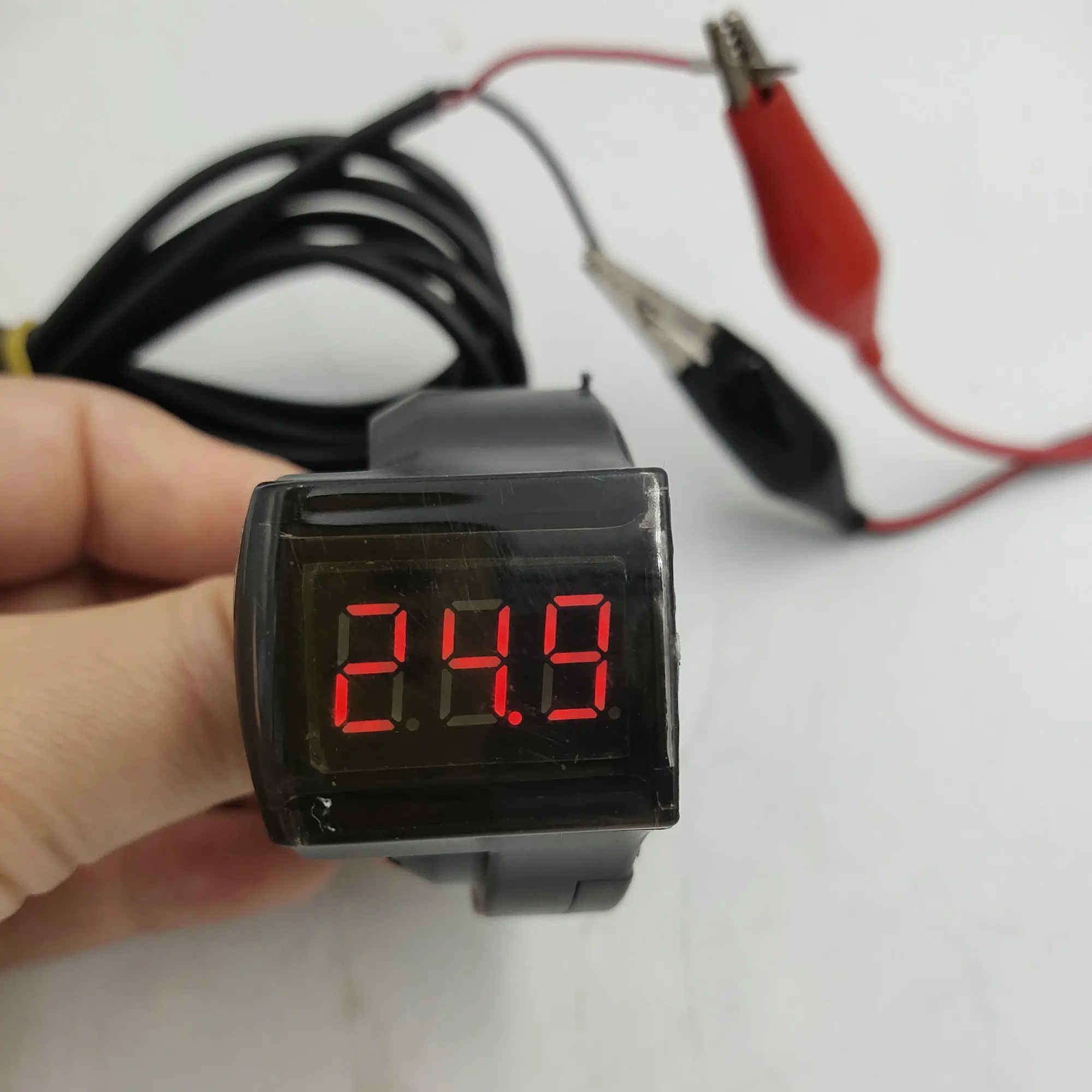 DigitalDisplay12100vVoltmeterWithLockShifterUniversalforElectricBikeScooterTricycle