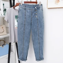 Женские осенние зимние джинсы размера плюс, женские брюки-карандаш, брюки с высокой талией, джинсы, модные леггинсы для женщин, простые повседневные