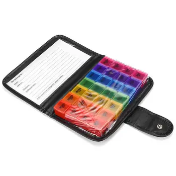 

32 Slots 7 Days Weekly Pill Case Portable Pill Organizer Container Dispenser Splitter Travel Daily Pill Health Storage Box