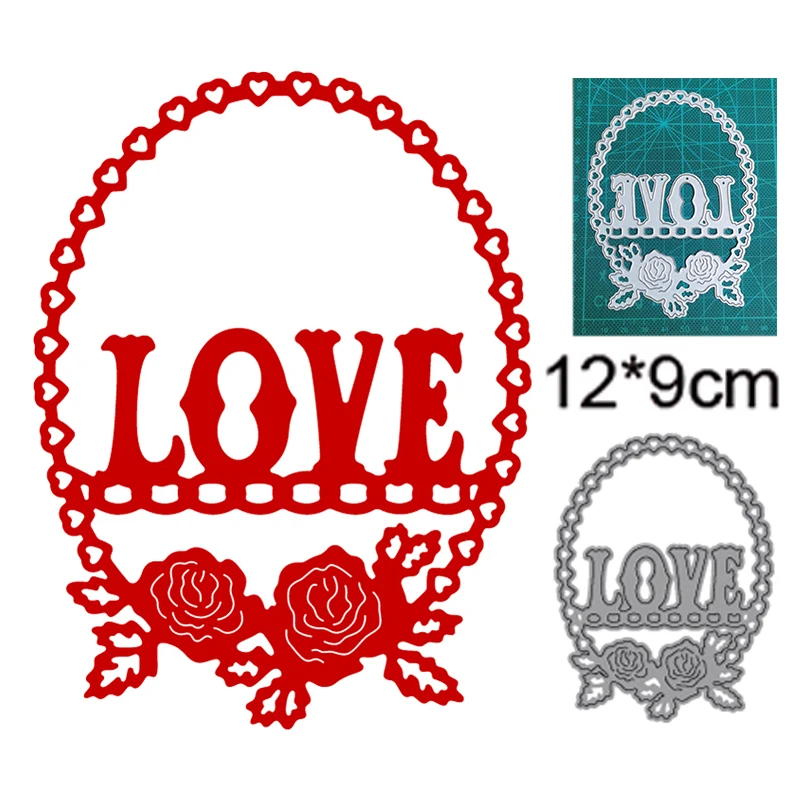 

Wedding Wreath Love 2022 New Metal cutting dies scrapbook template DIY photo album card decoration embossing cut die