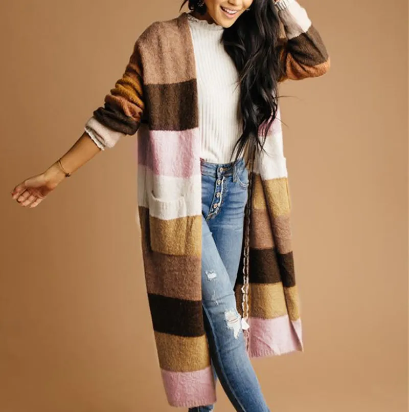 #Special Offers 2019 Autumn Cardigan Women Casual Pull Femme Tops Long Sleeve Women Sweater Striped Long Knitted Cardigan Sueter Mujer Invierno #Special Offers 2019 Autumn Cardigan Women Casual Pull Femme Tops Long Sleeve Women Sweater Striped Long Knitted Cardigan Sueter Mujer Invierno