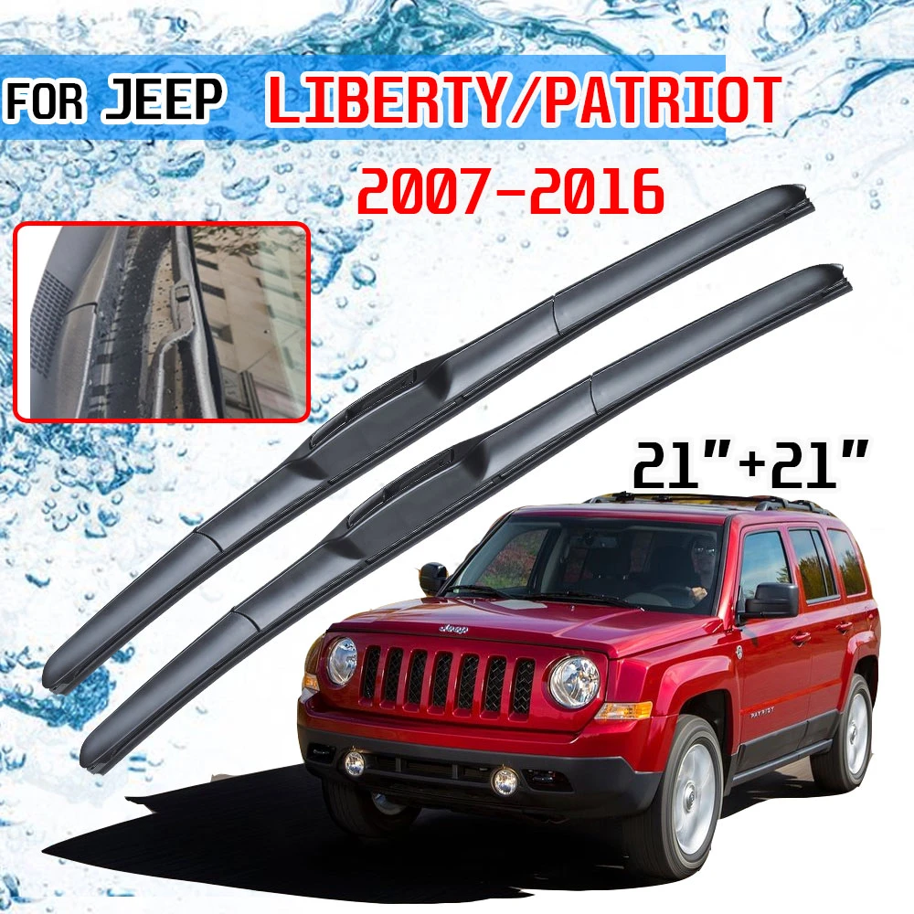 limpiaparabrisas delantera para coche, para Liberty Patriot 2007, 2008, 2009, 2010, 2011, 2012, 2013, 2014, 2015, 2016, U J|Limpiaparabrisas| - AliExpress