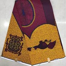 Африканская ткань с восковым принтом Анкара ткань африканская Ткань 6 ярдов хлопок ткань для Пэчворк Африканский батик Печатный воск JSX-A5