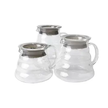 

Clear Glass Range Coffee Server,Standard Glass Coffee Carafe, Coffee Pot M0XD