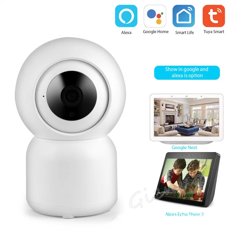 Tuya Smart WiFi IP Camera Security Surveillance 360° Motion Detection Remote Control Two-Way Intercom Alarm Push Night Vision