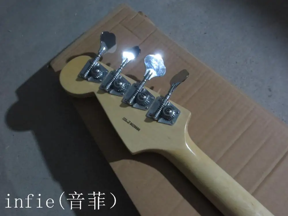 Горячая Sunburst джаз бас 4 струны электрогитары гитара