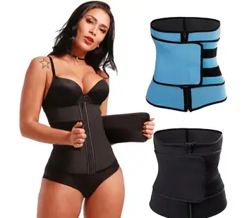 

Casual Women Waist Trainer Cincher Body Shaper Belt Corset Tummy Trimmer Latex Sauna S-XXXL
