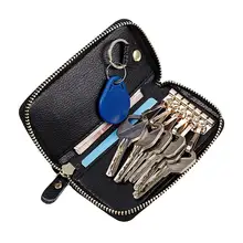 Кожаный держатель для ключей, мужские кошельки, сумка, ПУ, Многофункциональный ID держатель для карт, автомобильный брелок, чехол, держатель, кошелек, органайзер, сумка, чехол, кошелек