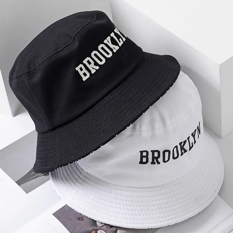 Панама Мужская/женская с надписью Brooklyn в стиле хип-хоп шапки для рыбаков уличная