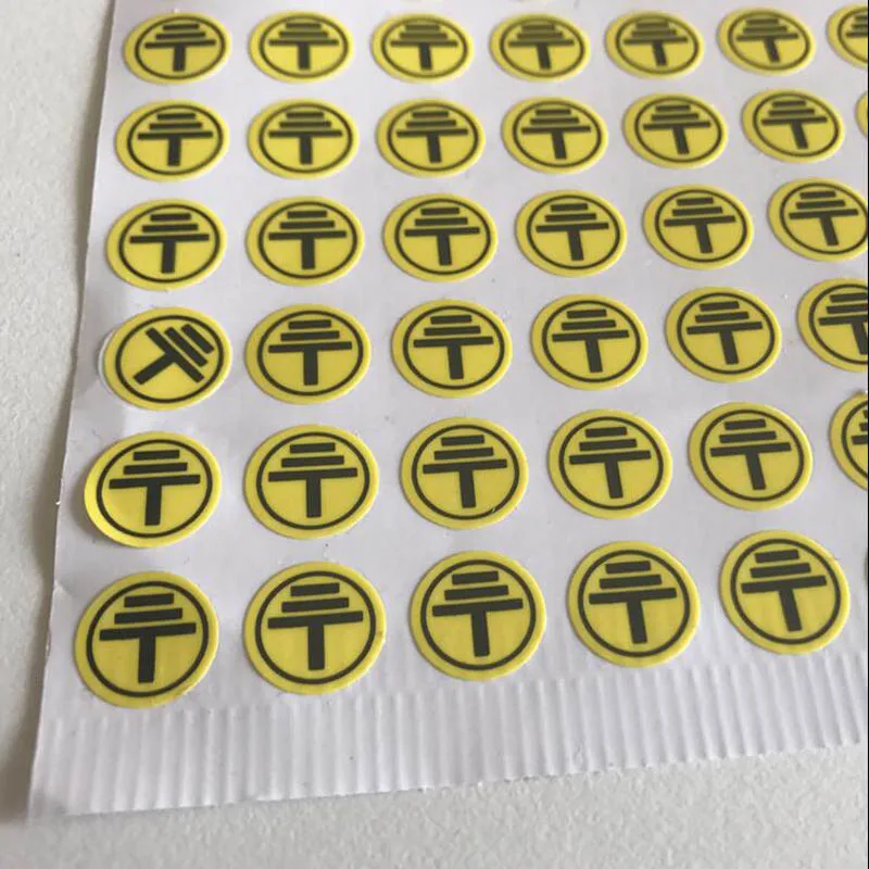 500 Stickers 1Cm Ronde Grond Teken Label Universele Lijm Waterdicht