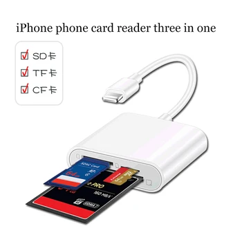 

Card Reader for micro SD TF CF card to Lightning Smart Camera SD Memory Card Adapter for iPhone iPod Apple Memory Cards Use