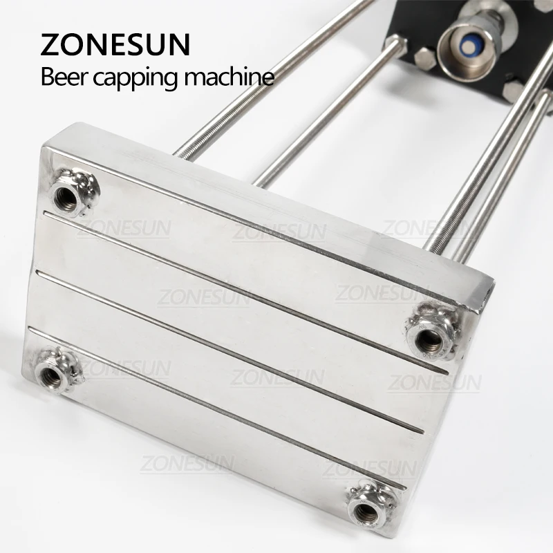 ZONESUN Pneumatic Beer Capping Machine Semi-automatic Cap Sealing Machine Manual Bottle Capper Commercial Bar Brewery 3