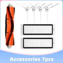 2 filtro hepa & 1 escova principal & 4 escova lateral conjunto para roborock s5 s6 s5 max s6 maxv s50 s55 s60 aspirador de pó kits acessórios