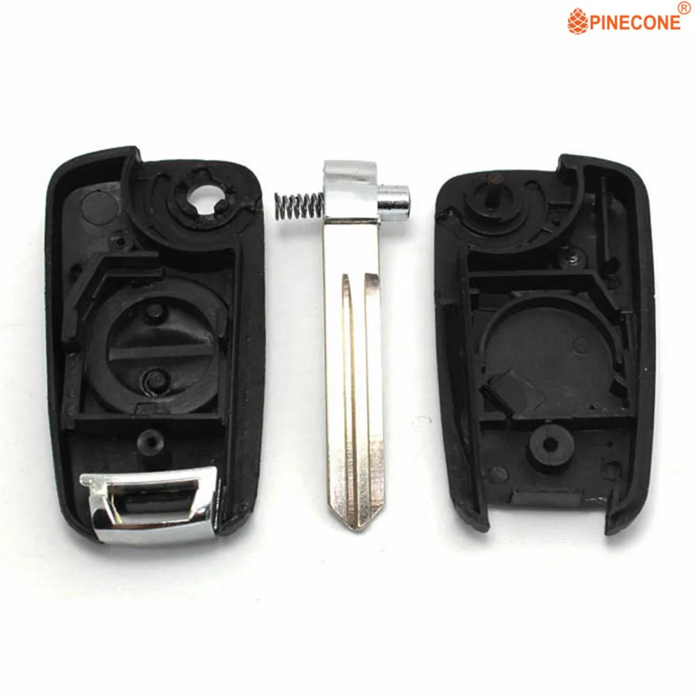 Чехол для ключей PINECONE для Nissan A33 Cefiro Micra almera Primera X-прицеп ключ 2 кнопки пустой клинок модифицированный пульт дистанционного ключа Fob Shell