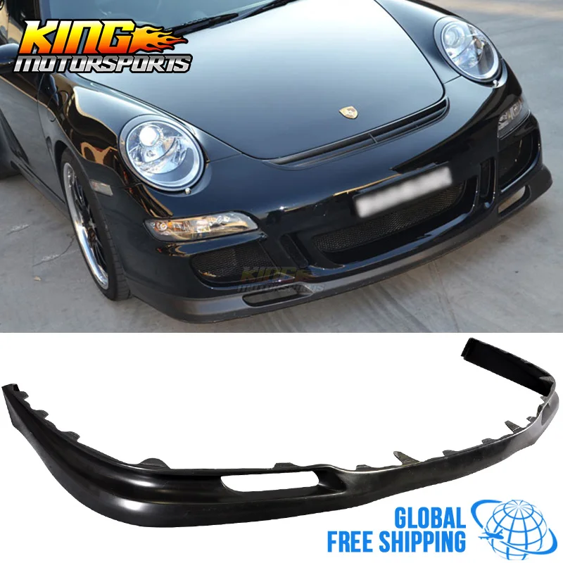 Cup Spoiler Lèvre Front Approche adapté pour Porsche 911 Carrera 997.1 Noir Haut