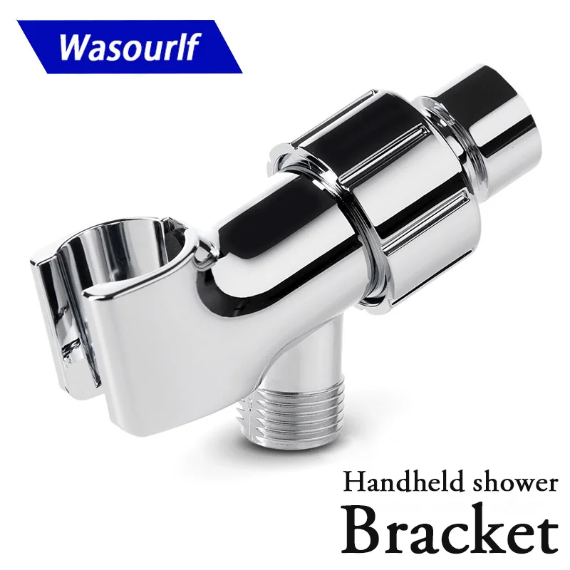 WASOURLF Handheld Shower Head Bracket Ceiling Showerhead Transfer Hand Shower Chrome Plated ABS Shower Holder Bath Accessories double sided dual function shower head water saving round abs chrome booster bath shower high pressure handheld hand shower