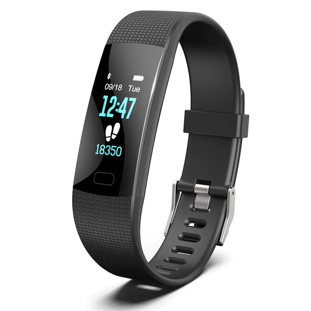 

Y1 color screen smart bracelet heart rate monitoring Bluetooth sports bracelet single point touch comfort strap IP67 swim wear