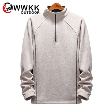 

WWKK Mens Women's Winter Fleece Softshell Jacket Outdoor Sports Leisure Coats Hiking Camping Skiing Trekking Male Female Jackets