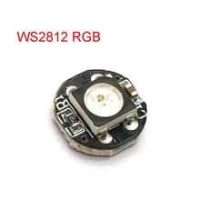 WS2812B WS2812 LED Chip 5050 SMD RGB DC5V Met Zwarte PCB Board Heatsink 9.6mm Diameter WS2811 IC Ingebouwde(China)