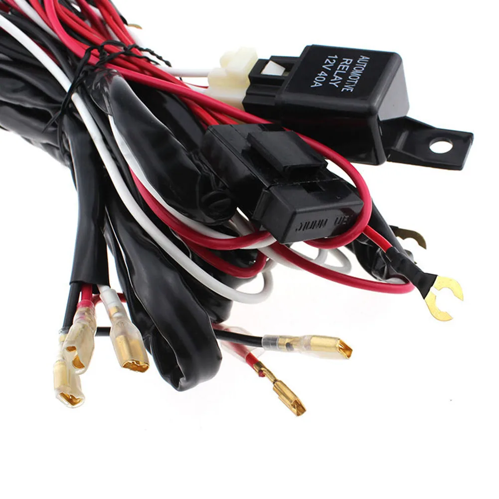 12//24V ON//OFF Switch Control Wiring Harness Kit Relay For Roof LED Light Bar 40A