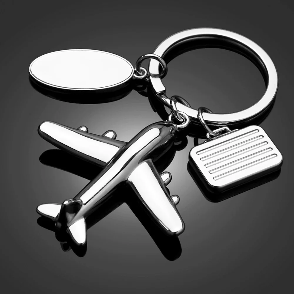 DSYCAR 1 шт. модные брелки самолет пара брелок висячий кулон Автомобильный Брелок Талисман сумки аксессуары подарок новинка