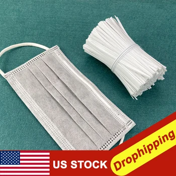 

1000Pcs/lot Disposable Face Mask Elastic Cord Nose Clips Adjustable Elastic Mouth Mask Rubber Band Diy Crafts