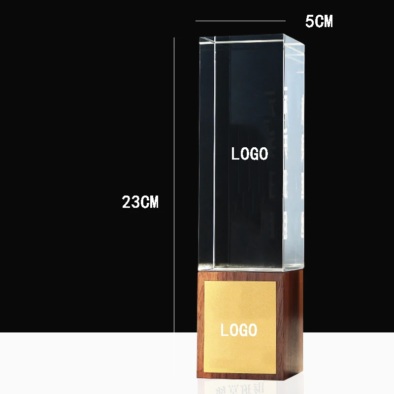

Atmospheric Creative Trophy Wood Crystal Trophy Annual Meeting Employee Customization Custom Sales Champion Trophy Customization