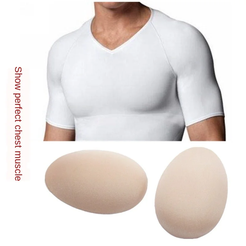 

1 Pair Self-Adhesive Invisible Soft Chest Muscle Push-up Pads Enhancers for Men Chest Pads Male Shaper Foammen's muscle pads