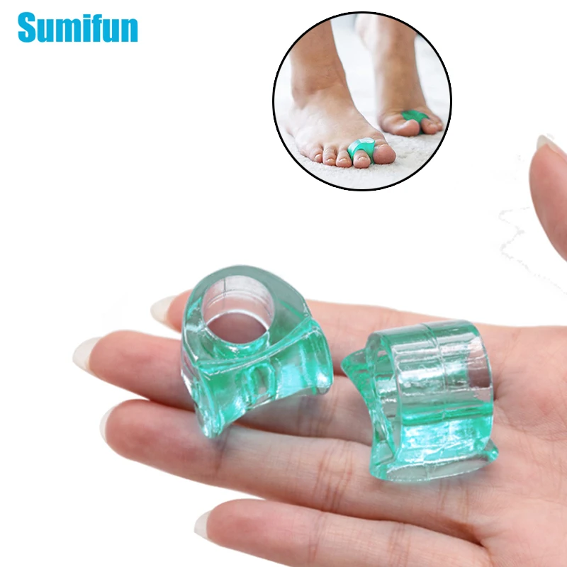 

2pcs Hallux Valgus Corrector Green Soft Silicone Thumb Cushion Concealer Toe Separator SpreaderOrthotics Foot Pain Relief C1708