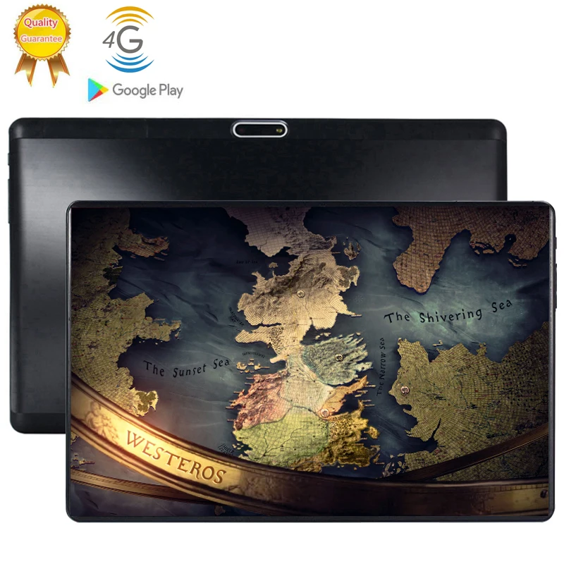 CARBAYTA 10,1 дюймов 4G LTE 2.5D экран планшет Восьмиядерный 6 ГБ 128 Гб rom 5,0 МП gps Android 9,0 google ips планшетный ПК MT6753