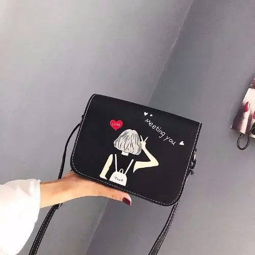 

Cute GIRL'S 2019 New Style Bag Student Shoulder Bag Korean-style Social Versatile Shoulder Bag Mini Square Sling Bag