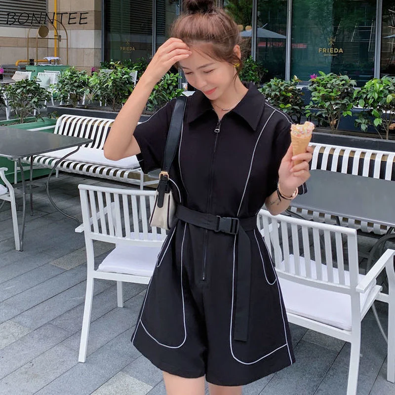 Jumpsuits Women Fashion Design Sashes Spring New Korean Style Leisure  Schoolgirls Solid All-match Empire Ankle-length Daily Ins - AliExpress