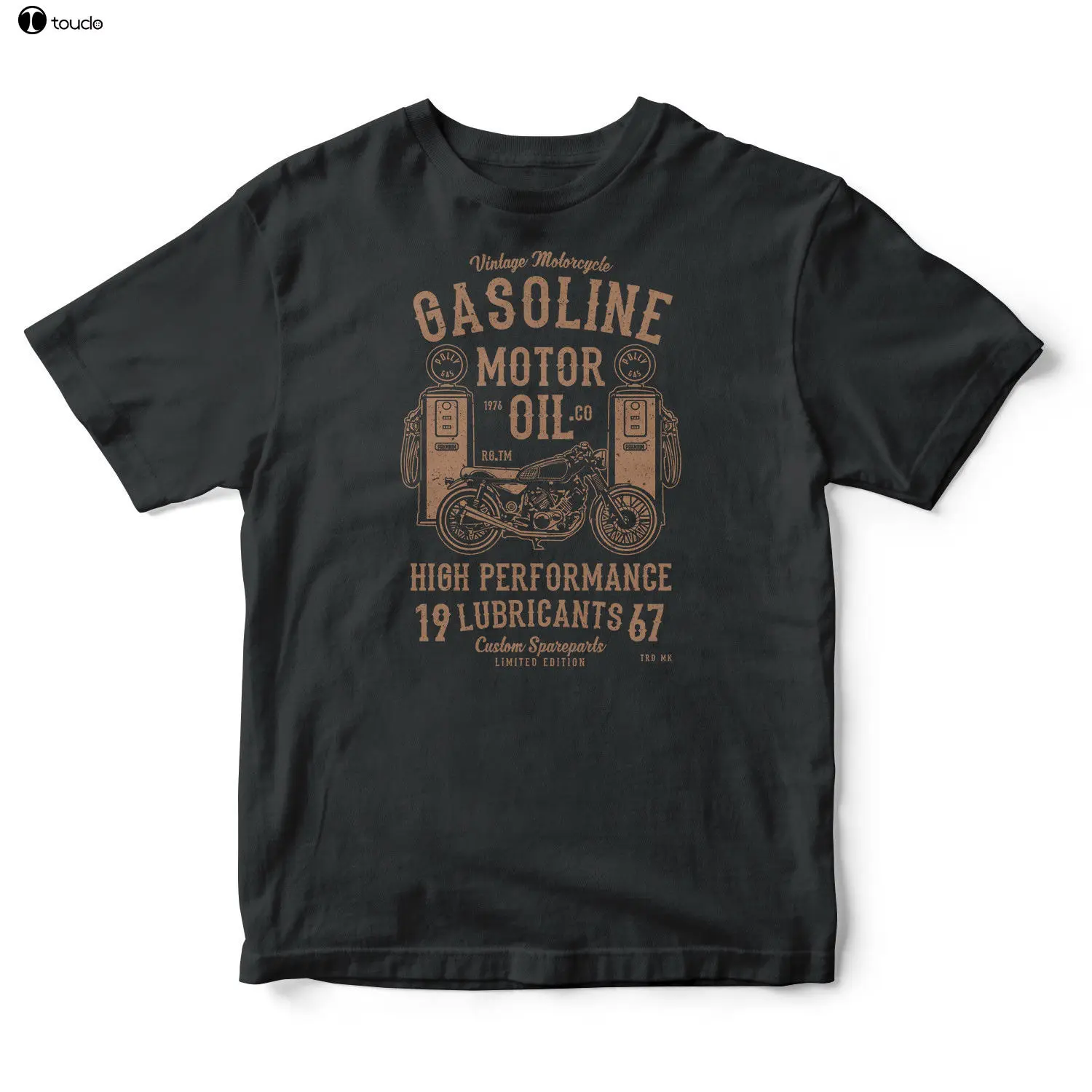 Vendita Calda 100% Cotton Essence Motor Oil Vintage T-Shirt Biker Moto Moteurs Spirit T-Shirt Tee Shirt